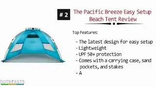 Best Beach Tents Pacific Breeze Tent Vs  Pacific Breeze Tent Deluxe XL
