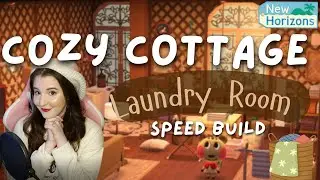 Cozy Cottage Laundry Room Speed Build | Animal Crossing New Horizons