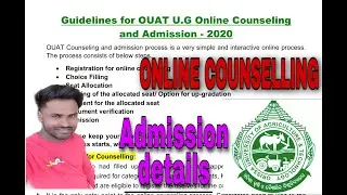 OUAT 2020||UG Online counselling process details||Important information||Admission update