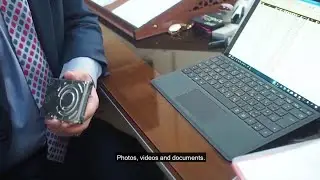 At Tel Keppe court in Iraq, computer data from Daesh were seized