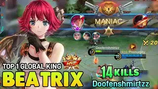 MANIAC !! BEATRIX GAMEPLAY & BEST BUILD 2021 ~ BEATRIX MOBILE LEGENDS
