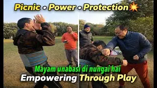 Park Picnic Turns Powerful 💪💪💪 Teaching Self-Defence to Curious Minds😳