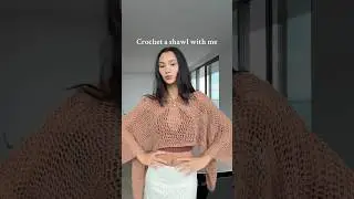 Crochet shawl!! #crochet #crochettop #summercrochet