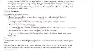 ACT SAT Apostrophes