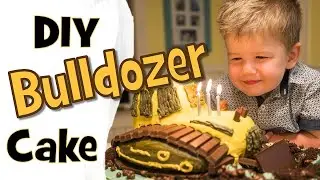 DIY Bulldozer Birthday Cake 👷🏾 (How to make a construction cake)