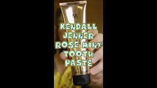 Trying Kendall Jenner's Rose Mint Toothpaste! #shorts