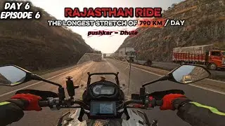 Day 6  Beating my own record of covering 790 km / day //Pushkar to Dhule //Rajasthan Ride