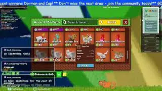 Playing grow a garden with my daughter! More giveaways tonight!