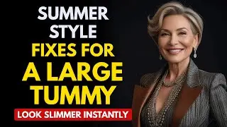How To Flatter A Large Tummy In Summer | Women Over 50