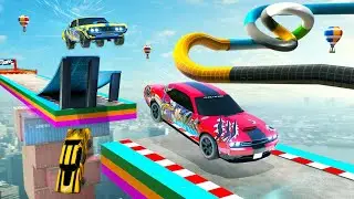 Muscle Car Stunts Simulator - Mega Ramp Car Game | محاكاة حيلة سيارة العضلات في سباقات السيارات #2