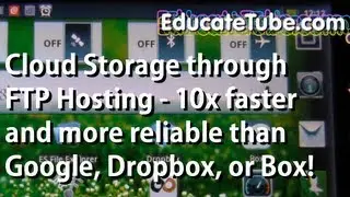 Cloud storage FTP Host using 2G / 3G cellular Smartphone Android- Better than Google, Dropbox, Box