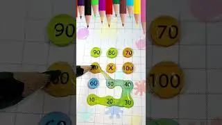 H&atilde;y nối số thứ tự từ 10 đến 100 #maths #games #writing #art #line #drawing