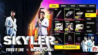 TODOS OS ITENS MANDACHUVA E NOVO PERSONAGENS SKYLER COMO ELE IRA CHEGAR? FREE FIRE GARENA OFICIAL