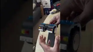 Milton 4 foot blowgun &53 foot extendable flatbed quad with jeep axle total 20 wheels made from LEGO