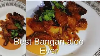 Chatpata baingan aloo recipe by Bite N Brush with Nayab 