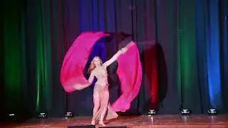 Anja Madlener performing Malaica&lsquo;s fan veil choreography