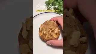 Single-serve date & walnut cake 🤎 #cake #viral