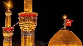 من مقابل باب القبلة حرم الحسيني