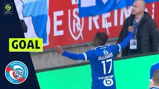 Goal Jean-Ricner BELLEGARDE (69' - RCSA) STADE DE REIMS - RC STRASBOURG ALSACE (1-1) 21/22