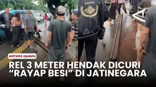 “Rayap Besi” Berulah! Rel Kereta Api Sepanjang 3 Meter Hendak Dicuri di Jatinegara, KAI Buka Suara