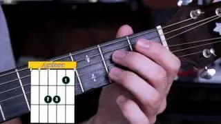 How to Play Aminor on Guitar- Open Position - Beginner Guitar Chords
