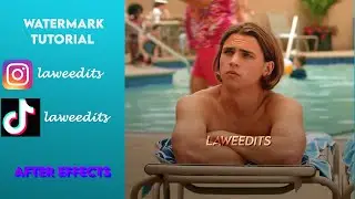 How to make watermark in After Effects (laweedits)