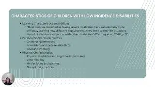 SPED 5200 Low incidence Disabilities
