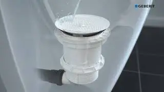 Geberit - Fonctionnement du siphon hybride pour urinoirs