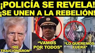 EN PLENO SABADO!! VALIENTE POLICIA SE REBELA &iexcl;SE UNE A LA LUCHA! TRUMP EN SHOCK. LO TRAICIONARON