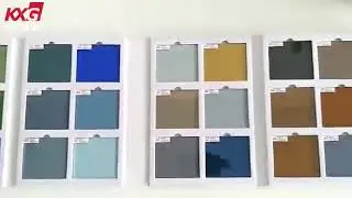 China building glass factory KXG glass sample book