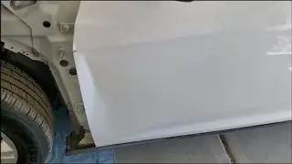 How to repair a dent or crease in a car door. Episode 34