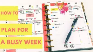 How I Plan for a Busy Week #planwithme #weeklyplanwithme #happyplanner