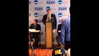 UVa-Wise Head Football Coach Dewey Lusk at 2014 MEC Media Day