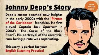 The Story of Johnny Depp | Learn English Through Story Level 3🔥| Graded Reader