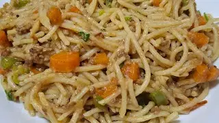 Easy Spaghetti and Minced Meat Recipe|How to make juicy spaghetti bolognaise