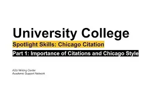 Chicago Citation Style: Importance of Citations and Chicago
