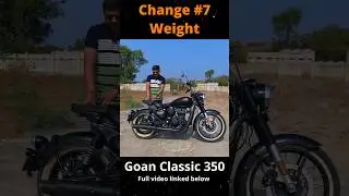 The Real Reason behind Goan Classic 350 is 2 Kg Lighter Than Classic 350 #goanclassic350 #bikeweight
