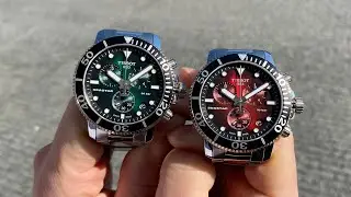 Tissot Seastar 1000 red & green 45 mm