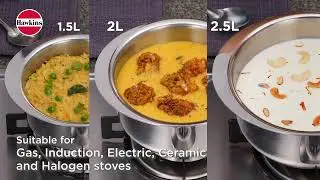 Hawkins Kitchen Gift Pack 2023 - 3 Pieces Set of Triply Stainless Steel Patila