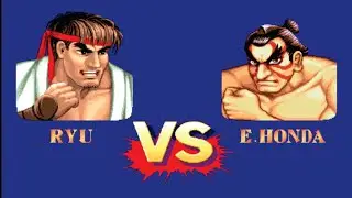 Ryu Vs E Honda Street Fighter ll (Hardest) Battle Match (Street Fighter Lovers)