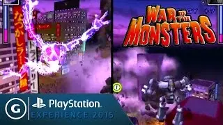 War of the Monsters - Official PS2 to PS4 Split-screen Gameplay - PSX 2015