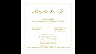 İlayda & Ali  Düğün Töreni 24.08.2024    AYDINProduction®