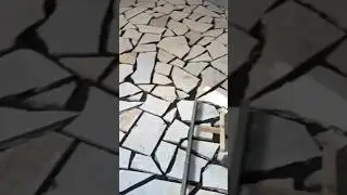 How to install natural stone floors using natural-looking building debris. #works #short #music