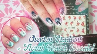 Chevron Gradient & Water Decals from BornPrettyStore com