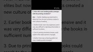 PRINT CULTURE AND MODERN WORLD..PART-1.. CLASS 10 IMP QUESTION #history #SST#shorts #STUDYSTUDIO-99