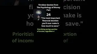 The Psychology of Money: Life Changing Quotes - Part 24 | The Wise Monk | #personalfinance #money