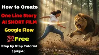 How to Create One line Story AI Short film using Google Flow in Tamil | Time Review