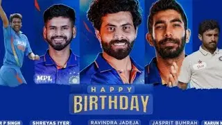 Birthday of 5 indian Cricketers...