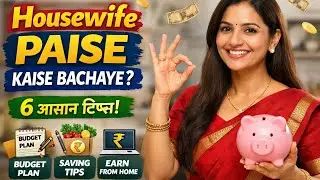 🌺Housewife Paise Kaise Bachaye | Daily Money Saving Tips for Housewives | Ghar Baithe Budget Plan