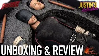 Daredevil Black Suit Hot Heart Dark Warrior 1/6 Scale Figure Unboxing & Review